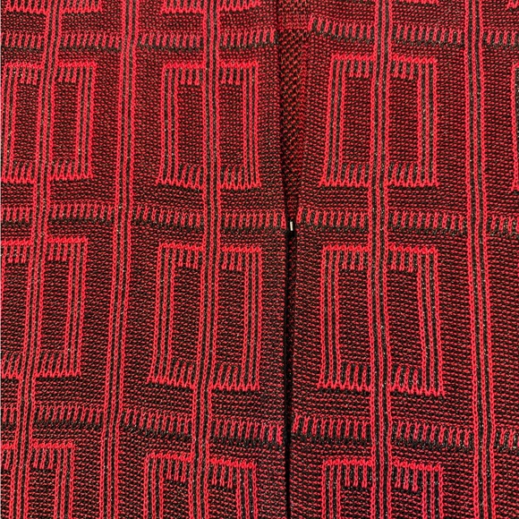 Ming Wang Red and Black Patterned Blazer - Picture 10 of 15
